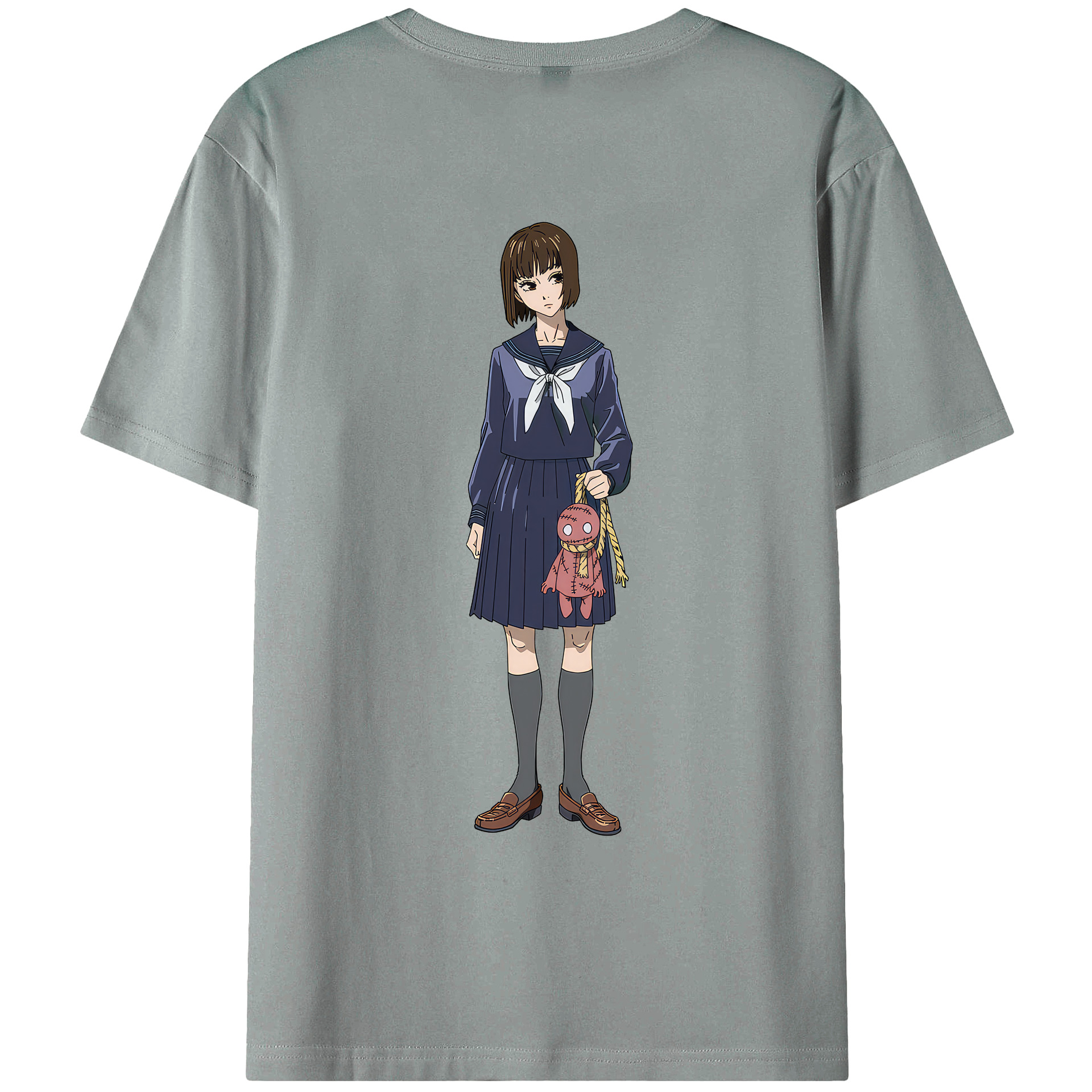 （画像用） 呪術廻戦 Jujutsu Kaisen 綿100％ メンズ半袖Tシャツ（バックプリント） 通気性